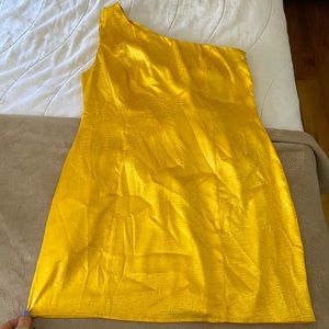 ASOS yellow gold dress. Worn once.